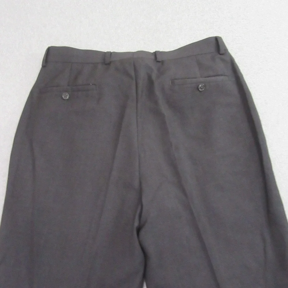 Wilke Rodriguez Mens Dress Pants 34 x 31 Dark Gray Wool Blend Flat‎ Front